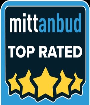Topprangert bedrift på Mittanbud
Bedrifter som har dette merket har over tid bevist at de leverer tjenester med høy kvalitet til fornøyde kunder. For å være topprangert på Mittanbud må følgende kriterier oppfylles.
- Snittscore på evalueringer høyere enn 4,8 (av 5)
- Fått minst ti evalueringer på Mittanbud
- Vært minst 12 måneder på Mittanbud